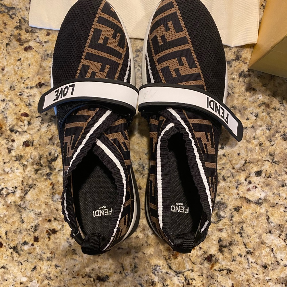 Fendi Rockoko knit sneakers - Picture 4 of 10